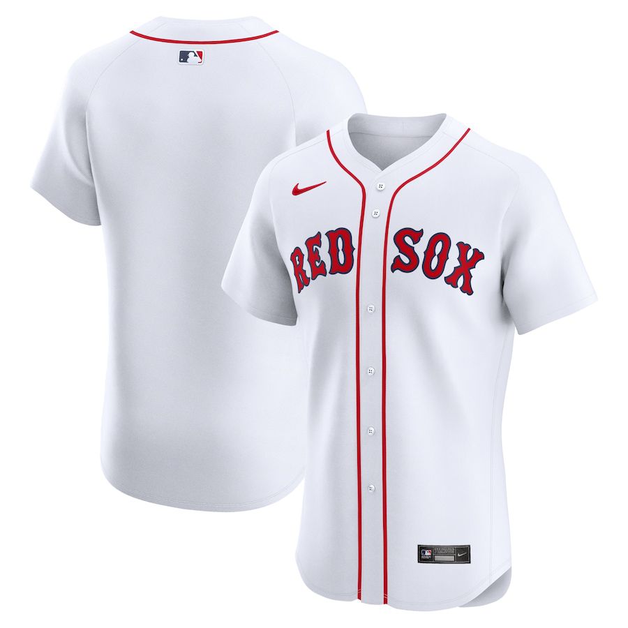 Men Boston Red Sox Blank Nike White Home Elite MLB Jersey